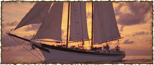 The Keewatin, a schooner owned by Mr. Smitty and chartered out with Jack as captain.